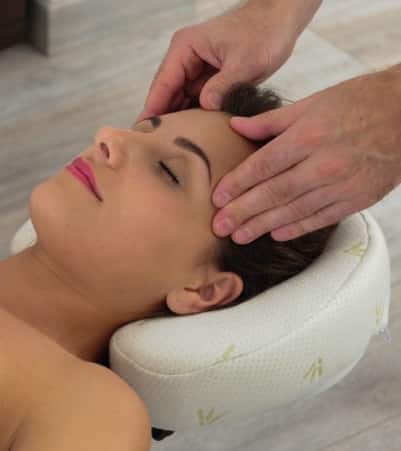 Appuie tête massage